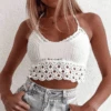 Häkeltop Cannes -Herz Schmuck Geschaft Haekeltop Crochet Top Croptop Bohemian Fashion Cannes weiss 3 351132