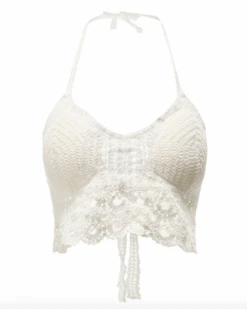 Häkeltop Cannes -Herz Schmuck Geschaft Haekeltop Crochet Top Croptop Bohemian Fashion Cannes weiss 5 157286