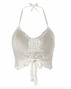 Häkeltop Cannes -Herz Schmuck Geschaft Haekeltop Crochet Top Croptop Bohemian Fashion Cannes weiss 6 898794