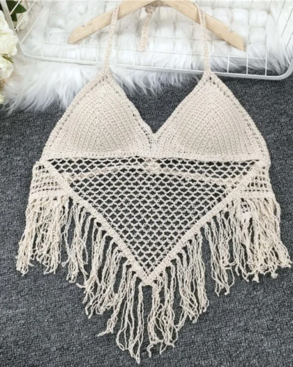 Spitzen Crochet Top Dalias