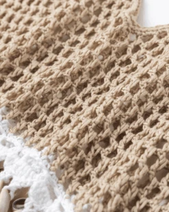 Häkeltop Nassau 15 Häkeltop Nassau -Herz Schmuck Geschaft Haekeltop Crop Top Crochet Muschel Beach Bohemian Nassau beige 4 620775