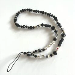 Schwarze Handykette Dark Love 7 Schwarze Handykette Dark Love -Herz Schmuck Geschaft Handyketten perlenketten perlen steinperlen schwarz smartphone accessoires handyhuelle handycase handykette Love buchstaben dark love schwarz 2 848739