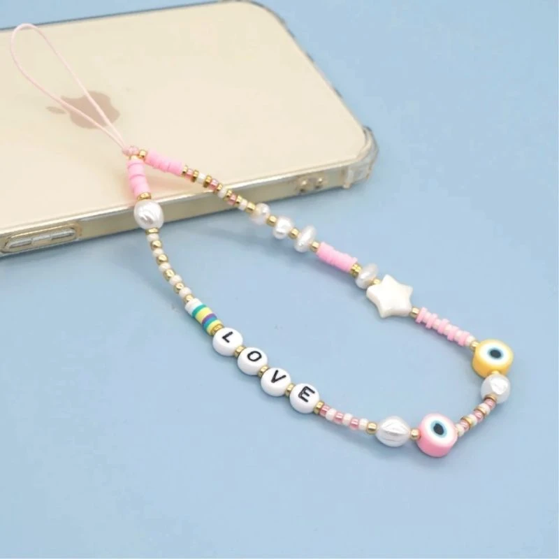 Handykette Love Rosa Star 4 Handykette Love Rosa Star – Bild 2