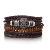 Herren Armbänder El Camino -Herz Schmuck Geschaft Herren Armband Set Armkette Handgelenk Modeschmuck Zopfmuster Perlen Holzperlen braun Stern Sonne El Camino 1 600227