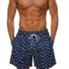 Herren Badehose El Tiburon -Herz Schmuck Geschaft Herren Badehosen Badeshorts Bademode Mann Badehose Blau Haifische Hai Tiburon 1 871729