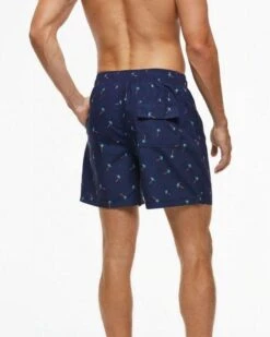 Männer Badehosen Flying Palms 10 Männer Badehosen Flying Palms -Herz Schmuck Geschaft Herren Badehosen Badeshorts Bademode Mann Badehose blau orange Palmen Fyling Palms 2 320096