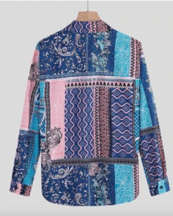 Herren Bluse James -Herz Schmuck Geschaft Herren Bluse Hemd Bohemian Ethno Muster Fashion farbig James 4 823400