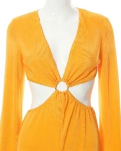 Jumpsuit Overall Naranja 12 Jumpsuit Overall Naranja -Herz Schmuck Geschaft Jumpsuit Overall Damen langarm gerippter Stoff Sommerstyle Cut Outs Ausschnitt Fashion Style orange Naranja 4