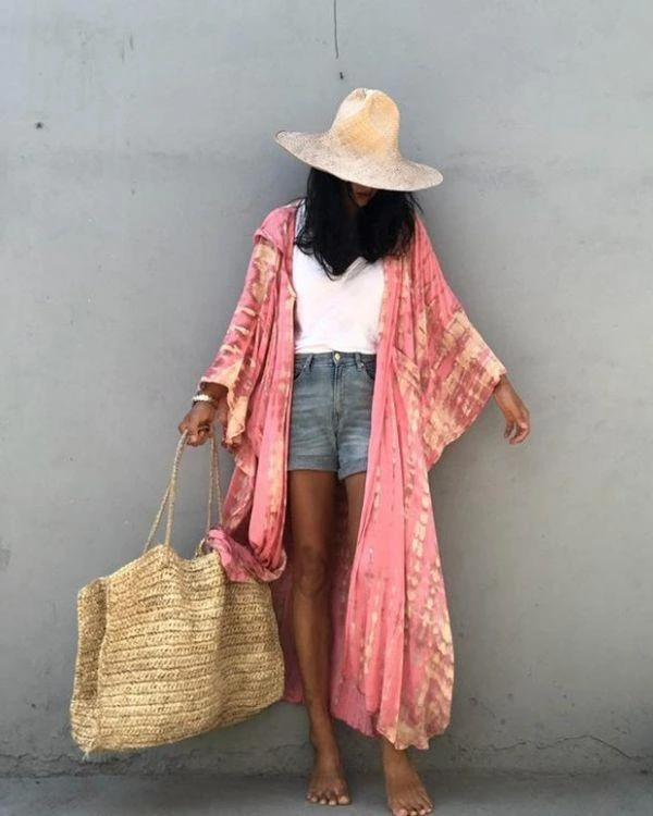 Kaftan Kapuzen Kimono Koh Phangan – Bild 7