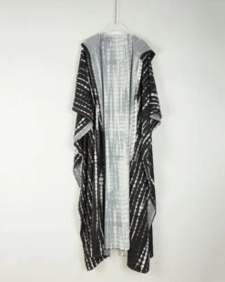 Kaftan Kapuzen Kimono Koh Phangan -Herz Schmuck Geschaft Kimono Kaftan Cardigan Kapuzen Boho Batik Fashion Schweiz Hippie Koh Phangan schwarz 3 928217