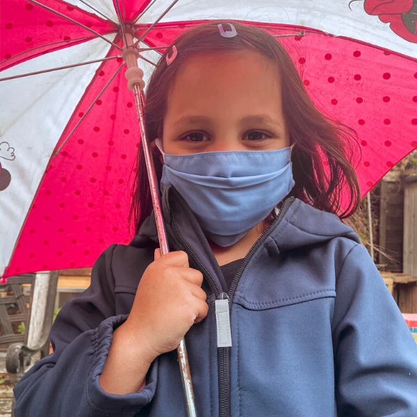 Kinder Stoffmaske Björn 4 Kinder Stoffmaske Björn – Bild 2