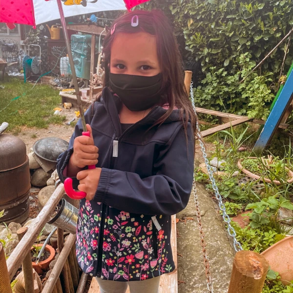 Kinder Stoffmaske Björn 8 Kinder Stoffmaske Björn – Bild 6