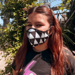 Gesichtsmaske Alexis -Herz Schmuck Geschaft Kindermaske Kinder Gesichtsmaske verstellbar einstellbare Gummibaender Formmaske Korbmaske Blau Alexis 4 354961