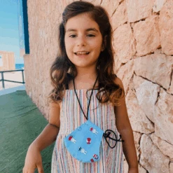 Kinder Maske Hase Nijntje -Herz Schmuck Geschaft Kindermaske Stoffmaske Mundschutzmaske Kinder Hase Nijntje hellblau Sophia 4 275660