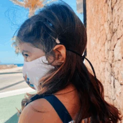 Kinder Stoffmaske Minnie Mouse Rainbow -Herz Schmuck Geschaft Kindermaske Stoffmaske Mundschutzmaske Kinder Minnie Mouse Rainbow 2 681710