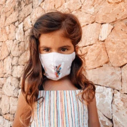 Kinder Stoffmaske Minnie Mouse Rainbow