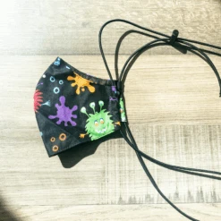 Kinder Maske Monster -Herz Schmuck Geschaft Kindermaske Stoffmaske Mundschutzmaske Kinder Monster farbig Detail 2 703086