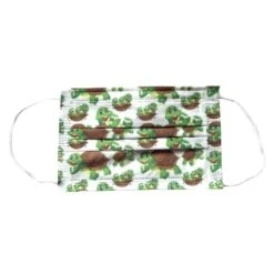 Kindermasken Einwegmasken Schildkrötli -Herz Schmuck Geschaft Kindermasken Einewegmaske Hygienemasken Kinder Mundschutz Schutzmaske Schweiz JustStyle Farbige Masken weiss gruen braun Schildkroeten 2 185185