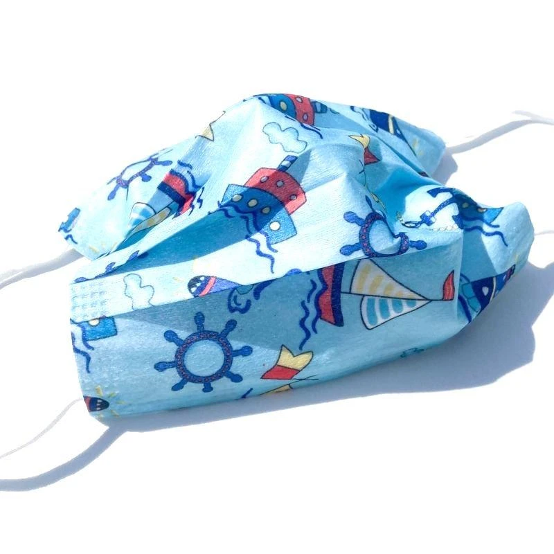 Einwegmasken Kinder Schiff Ahoi – Bild 2