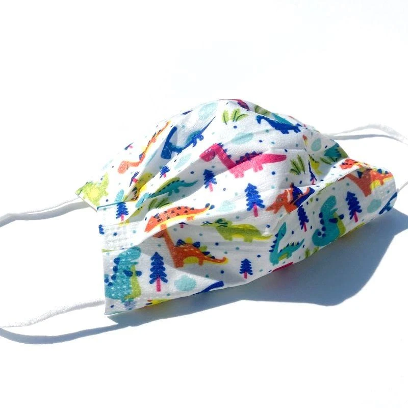 Kinder Einwegmasken Farbige Dinos – Bild 2