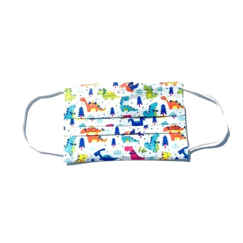 Kinder Einwegmasken Farbige Dinos – Bild 3