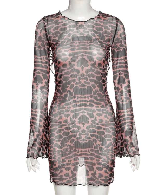 Rückenfreies Kleid Wild Leo – Bild 7