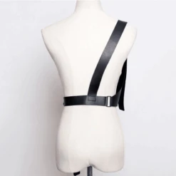 Körpergürtel Harness Melisa -Herz Schmuck Geschaft Koerperguertel Harness Fetisch Kunstleder Festival Schmuck Accessoires schwarz Melisa 1 402021