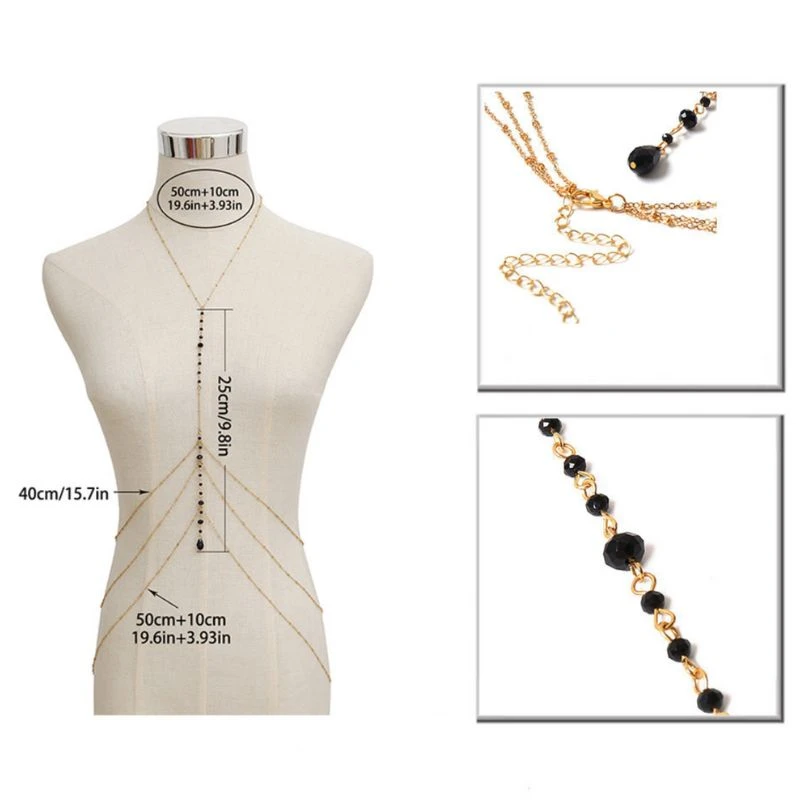 Körperschmuck Black Stone – Bild 4