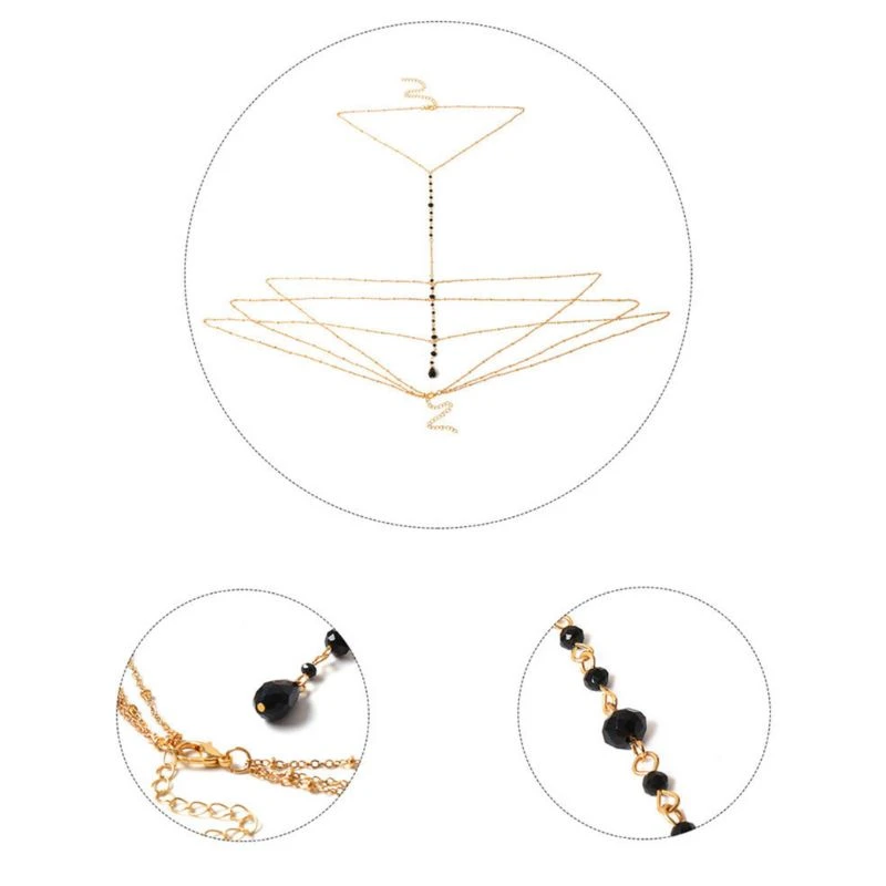 Körperschmuck Black Stone – Bild 3