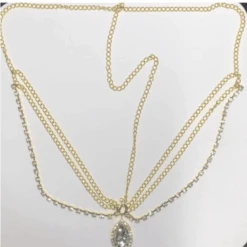 Kopfschmuck The Diamond 11 Kopfschmuck The Diamond -Herz Schmuck Geschaft Kopfschmuck Accessoire Kopfbedeckung Glitzer Strasssteine Diamant Diamond gold 3 Ketten 1 594427