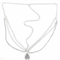 Kopfschmuck The Diamond 13 Kopfschmuck The Diamond -Herz Schmuck Geschaft Kopfschmuck Accessoire Kopfbedeckung Glitzer Strasssteine Diamant Diamond silber 3 Ketten 1 480833