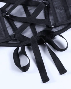 Korsett Top Sofia -Herz Schmuck Geschaft Korsett Top Guertel Crop Top Erotik Fashion Just Style Sofia schwarz 2 407096