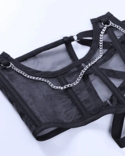 Korsett Top Sofia -Herz Schmuck Geschaft Korsett Top Guertel Crop Top Erotik Fashion Just Style Sofia schwarz 3 846011