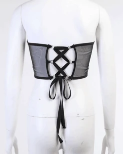 Korsett Top Sofia -Herz Schmuck Geschaft Korsett Top Guertel Crop Top Erotik Fashion Just Style Sofia schwarz 4 813317