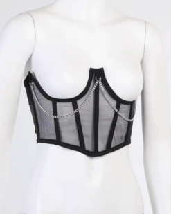 Korsett Top Sofia -Herz Schmuck Geschaft Korsett Top Guertel Crop Top Erotik Fashion Just Style Sofia schwarz 6 555511