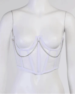 Korsett Top Sofia -Herz Schmuck Geschaft Korsett Top Guertel Crop Top Erotik Fashion Just Style Sofia weiss 1 590545