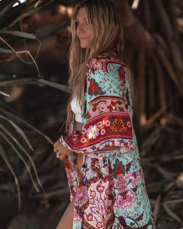 Kimono Flower Sari – Bild 6