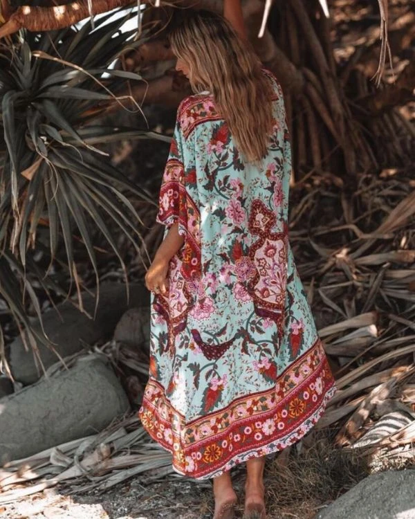 Kimono Flower Sari – Bild 3