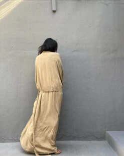 Langer Kimono Blenda -Herz Schmuck Geschaft Langer weiter Kimono lange Aermel Rayon Cardigan Boho Sommer Beach Kimono Blenda beige 6