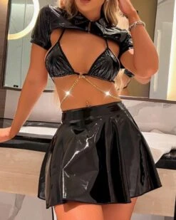 Latex Bra Rock Set Leijla