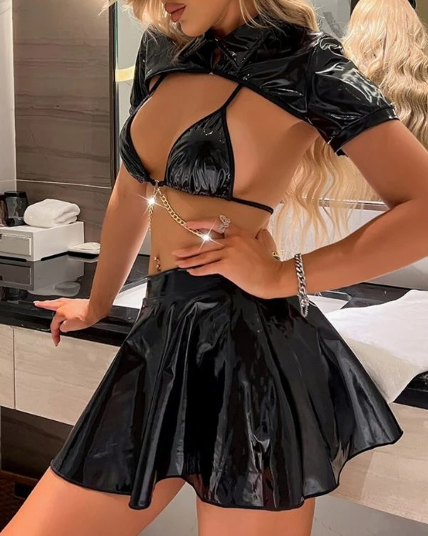 Latex Bra Rock Set Leijla – Bild 2