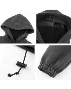 Masken Pullover "I M HOTTY" -Herz Schmuck Geschaft Masken Pullover Sweater Kapuzenpullover Oversize Damen Rollkragen Text I M Hotty schwarz 5 382724