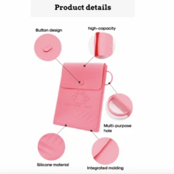 Maskenetui "personal Mask" -Herz Schmuck Geschaft Maskenetui Maskenbox Mask Storage Portable Maskentasche PVC Maskenzubehoer Maskenextras Personal Mask details 1 318546