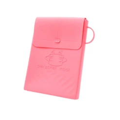 Maskenetui "personal Mask" -Herz Schmuck Geschaft Maskenetui Maskenbox Mask Storage Portable Maskentasche PVC Maskenzubehoer Maskenextras Personal Mask pink 1 915010