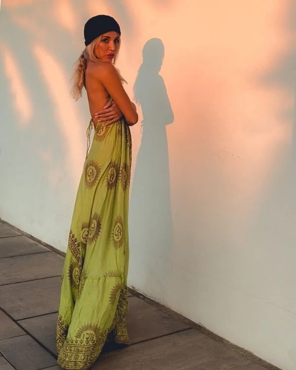 Langes Kleid Green Goa 8 Langes Kleid Green Goa – Bild 6