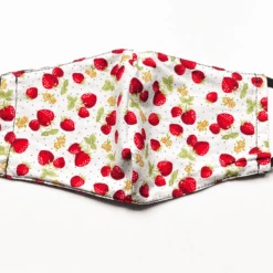 Gesichtsmaske Reverse Strawberry -Herz Schmuck Geschaft Mundschutz Maske Stoffmaske Gesichtzsmaske Hygienemaske Reverse Erdbeeren Sommer Strawberry Detail 4 809698