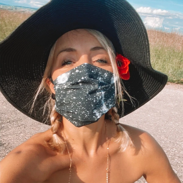 Baumwolle Maske Space Art