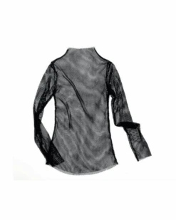 Shirt Luana -Herz Schmuck Geschaft Netz Shirt langarm Fischnet Festivalstyle Luana schwarz 2 305944