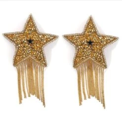 Nippelpads Glitzer Stars 11 Nippelpads Glitzer Stars -Herz Schmuck Geschaft Nippelpads Nippelsticker Nippel Cover Sticker Erotic Kinky Strasssteine Glitzer Shiny Festival Sterne Glitzer Stars gold 1