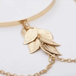 Oberarmreifen Hojas -Herz Schmuck Geschaft Oberarmreifen Schmuck Accessoires Damen Reifen Upper Arm Bohemian Hippie Blatt Hojas gold 3 281838